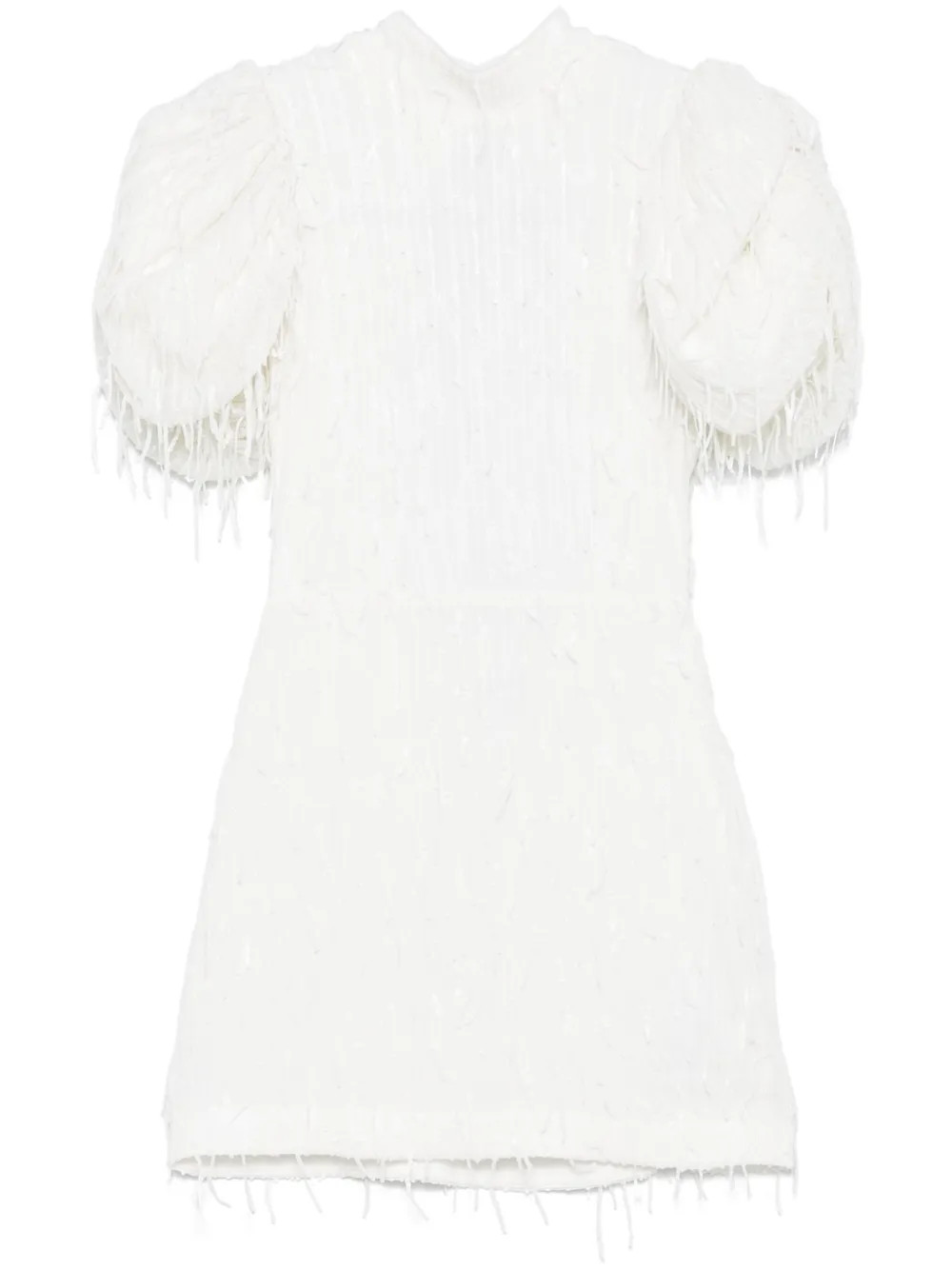 ROTATE BIRGER CHRISTENSEN puff-sleeve Mini Dress | White | FARFETCH | Farfetch Global