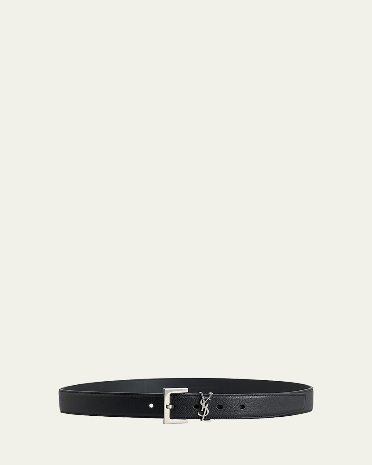 YSL Cintura Box Leather Belt | Bergdorf Goodman