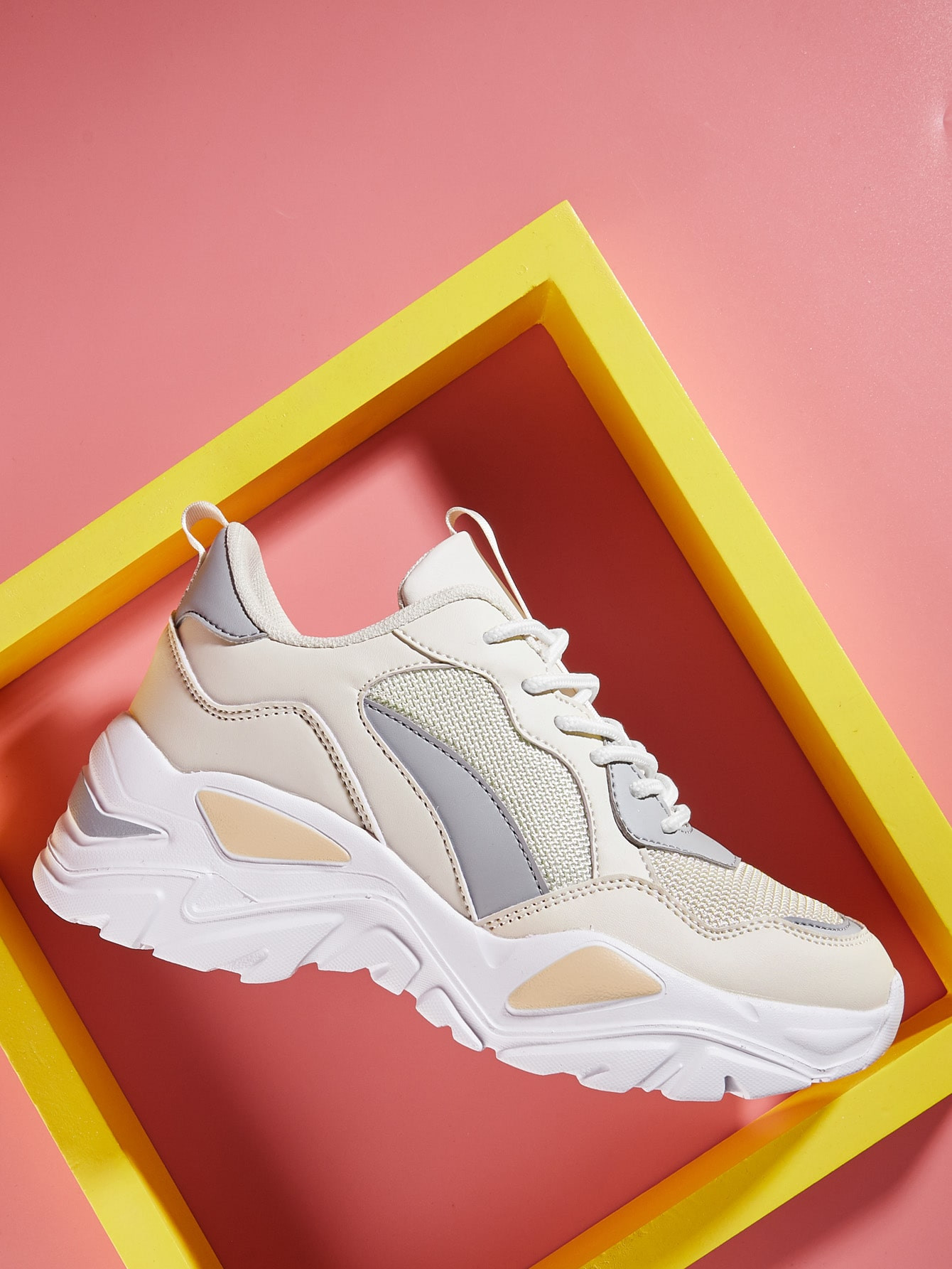 Lace Up Front Chunky Sneakers | SHEIN