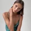 Short silk slip dress teal Mini slip dress blue-green 100% silk dress slip Silk bias cut open bac... | Etsy (US)