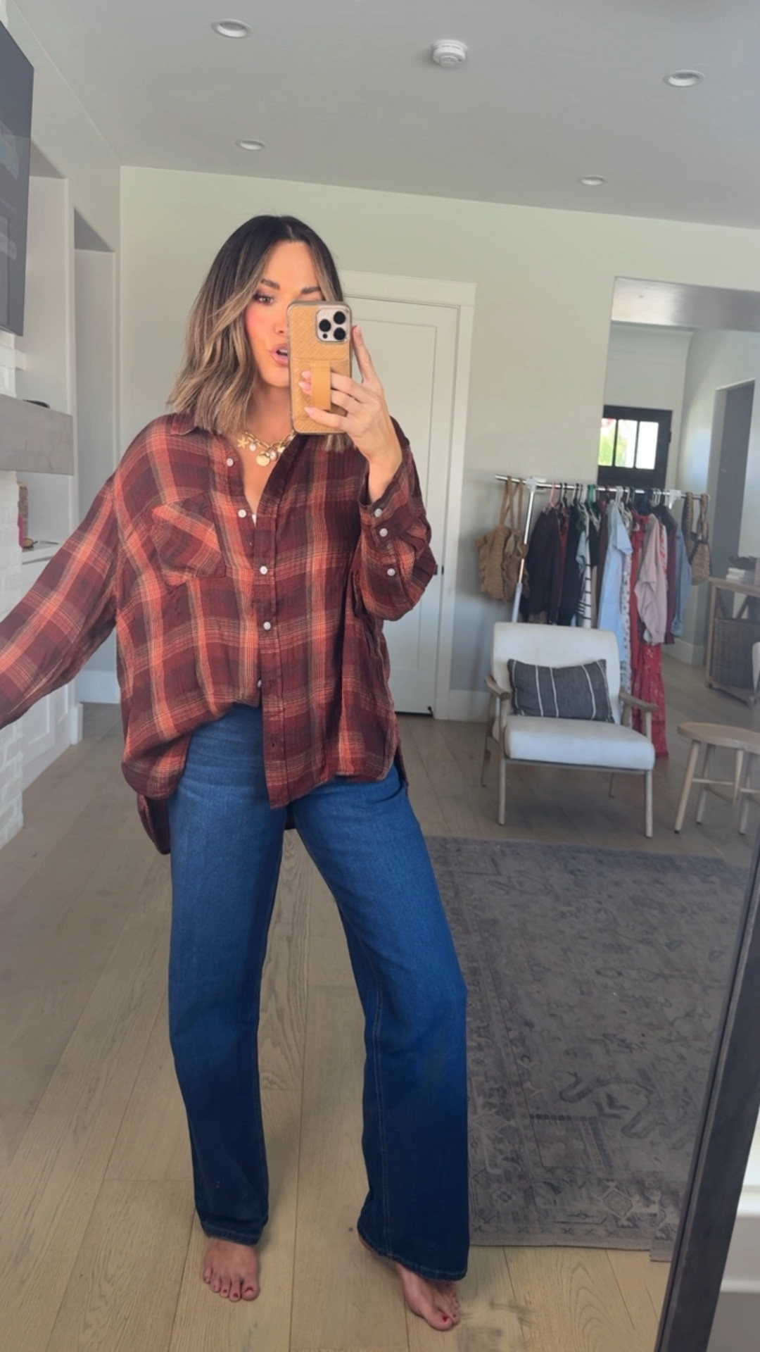 The best flannel! Wearing a 1X Jeans
Jeans size 6 long

#LTKFindsUnder50 #LTKOver40 #LTKSaleAlert