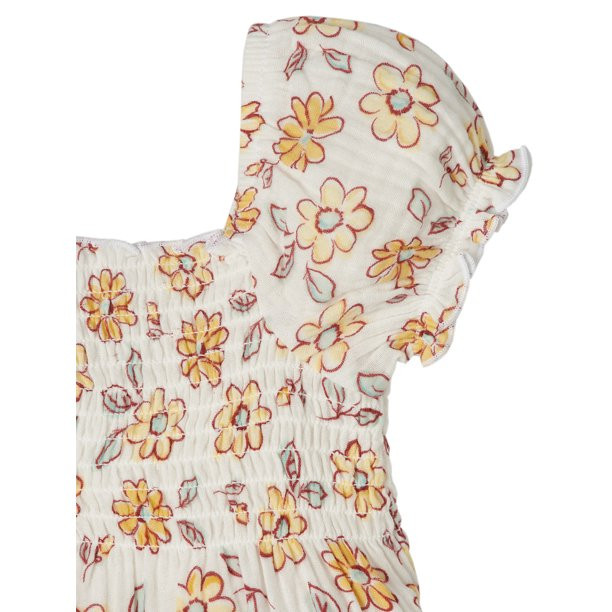 Modern Moments by Gerber Toddler Girl Puff Sleeve Gauze Dress, Sizes 12M-5T | Walmart (US)