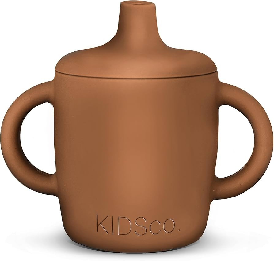 KIDSco. Silicone Sippy Cup and Training Cup for Baby 6 months+ Soft Spout and Handles Unbreakable... | Amazon (US)
