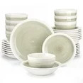 vancasso, Series ORI, 32-Piece Dinnerware Set, Stoneware Tableware Plate Set, Service for 8, Beig... | Walmart (US)