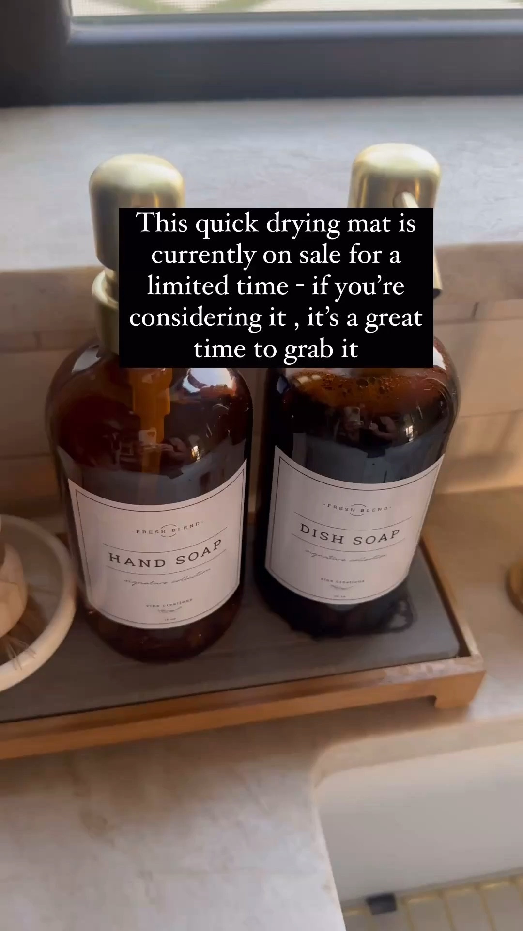I love this fast drying stone mat because it keeps the counter dry and looking clean between uses. It absorbs moisture quickly and feels like one of those small upgrades that actually makes everyday life easier.

It’s currently on sale, which makes it a great time to grab one if you’ve been considering it. Linked here for reference. 

 

#LTKU #LTKHome #LTKdayinmylife