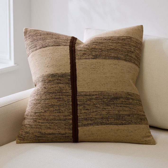 Spliced Texture Pillow Cover | West Elm (US)