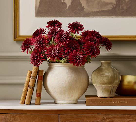 Faux Burgundy Mum Bundle | Pottery Barn (US)
