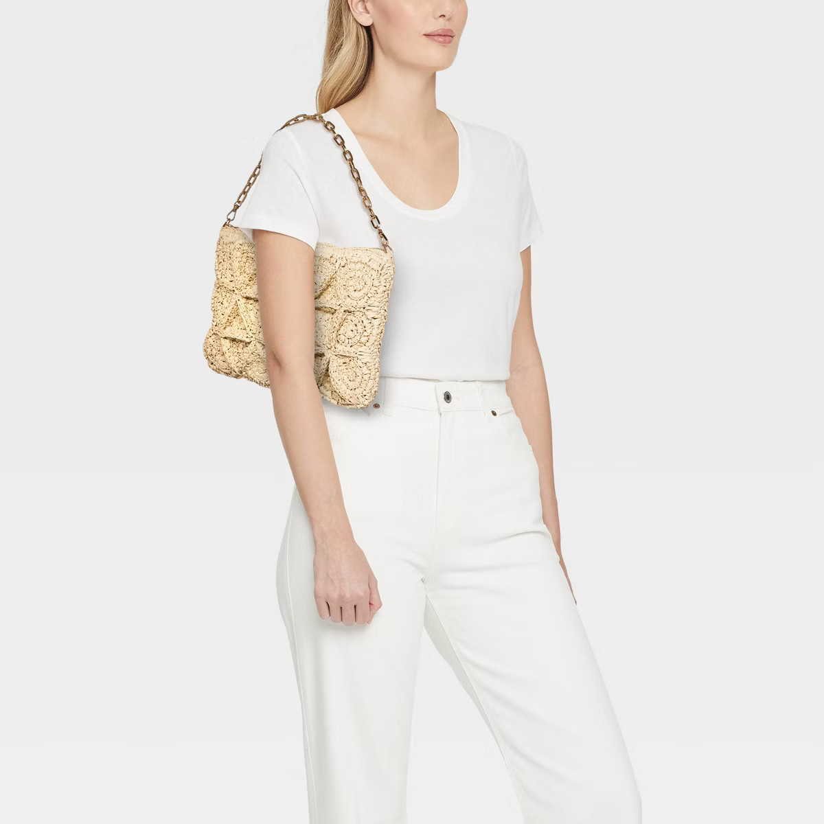 Straw Starfish Clutch - Universal Thread™ Beige | Target