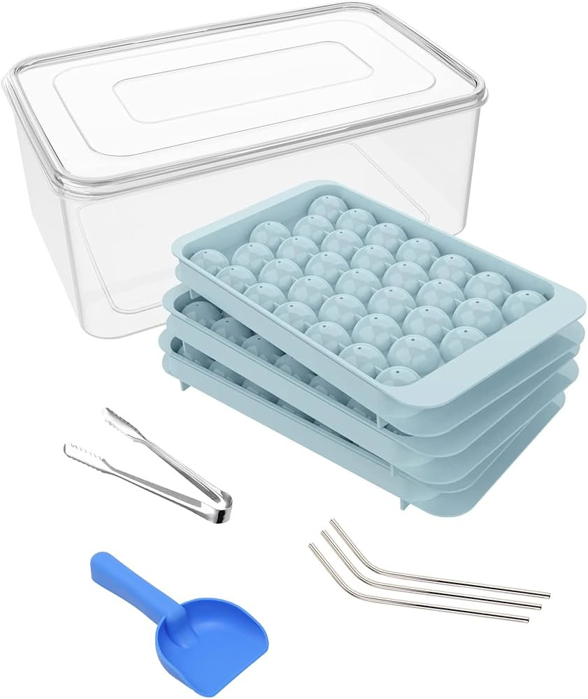 EWRITN Ice Cube Tray, Round Ice Ball Maker for Freezer,Circle Ice Trays Making 99pcs with Sphere ... | Amazon (CA)