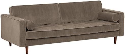 Amazon.com: Amazon Brand – Rivet Aiden Mid-Century Modern Sofa Couch (86.6"W) - Otter Gray : Ho... | Amazon (US)