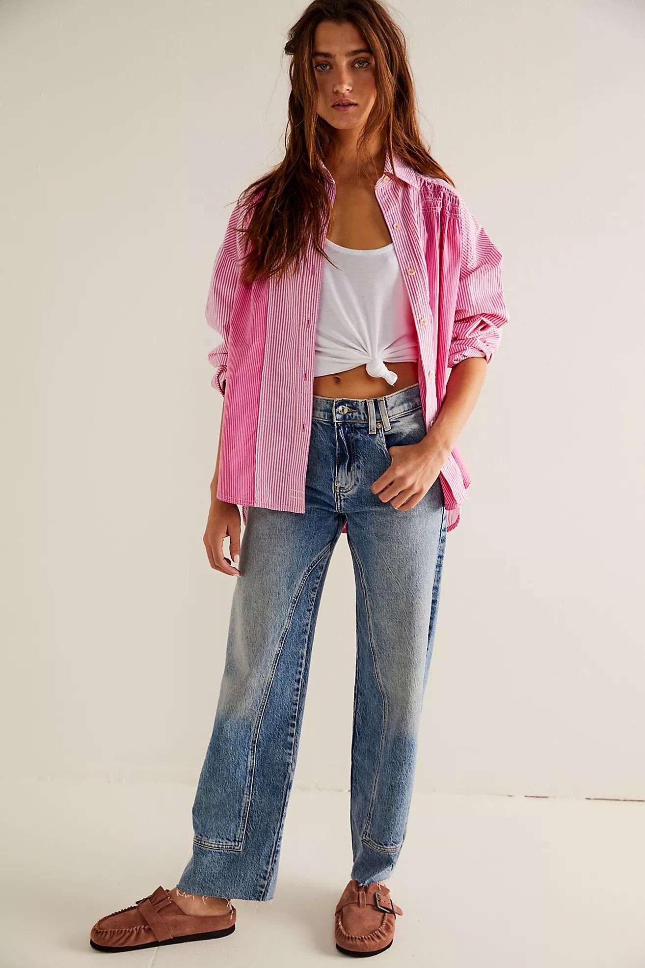 We The Free Striped Up Shirt | Free People (Global - UK&FR Excluded)