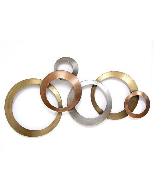 Stratton Home Décor Stratton Home Decor Multi Metallic Rings Wall Decor & Reviews - Wall Art - M... | Macys (US)