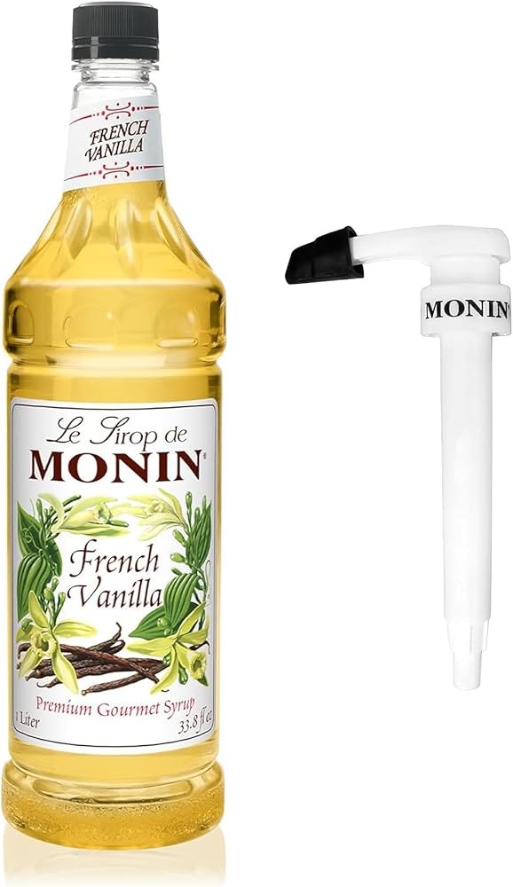 Monin - French Vanilla Syrup with Monin BPA Free Pump, Boxed, Versatile Flavor, Natural Flavors, ... | Amazon (US)