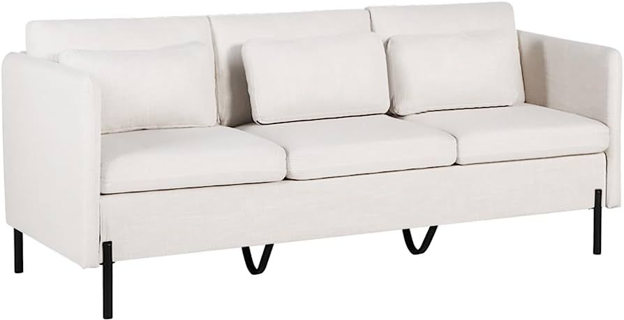 LINLUX 70'' Modern Upholstered Sofa Couch 3 Seater Couches for Living Room Sectional Sofas w/3 Pi... | Amazon (US)