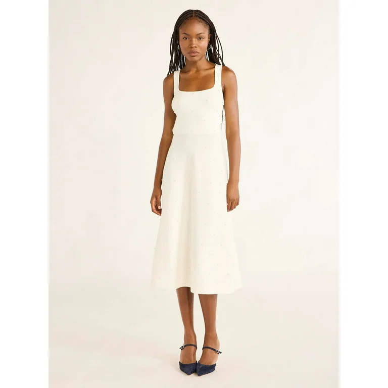 Free Assembly Women’s and Women's Plus Beaded Sweater Dress, Sizes XS-4X | Walmart (US)