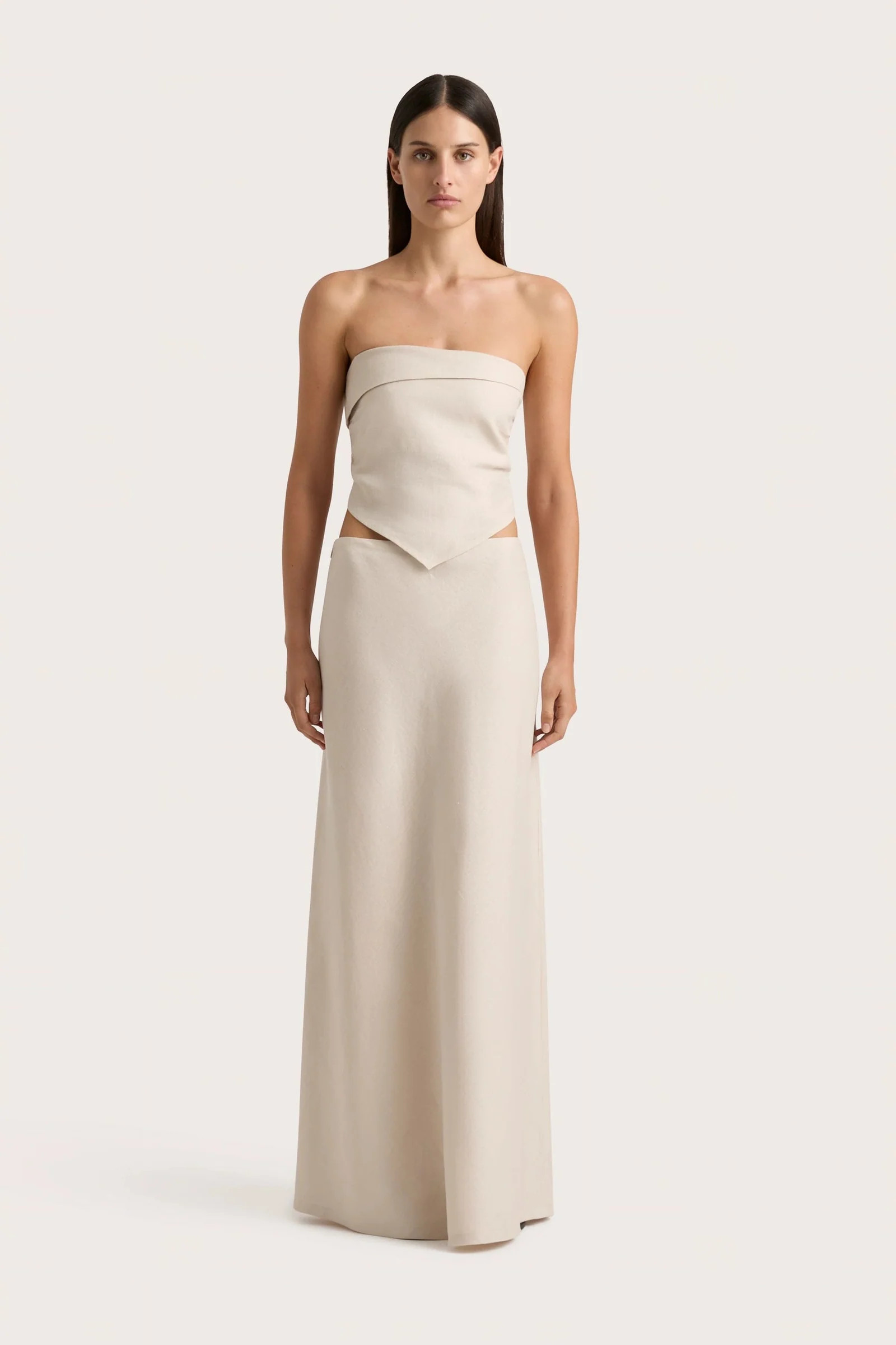 Antibes Maxi Skirt Sand | Faithfull (AU)
