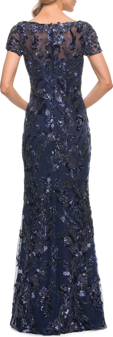 Beaded Column Gown | Nordstrom