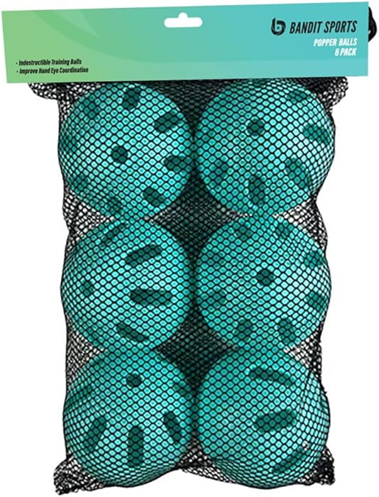 Bandit Sports 202 Popper Plastic Baseballs, Made of Impact-Resistant and Rebounding Material, Per... | Amazon (US)