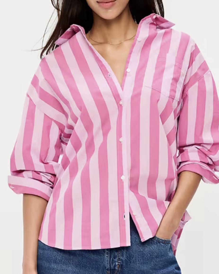 These were an immediate buy!! The stripes are perfect and the monochromatic is SO cute. I love a stripe and these price of these are just perfect. A button down will never go out of style! #buttondown #stripes #oldnavy 

#LTKootd #LTKSpringSale