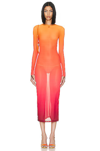 Courreges VESTIDO en Gradient Sunset | FWRD | FWRD 