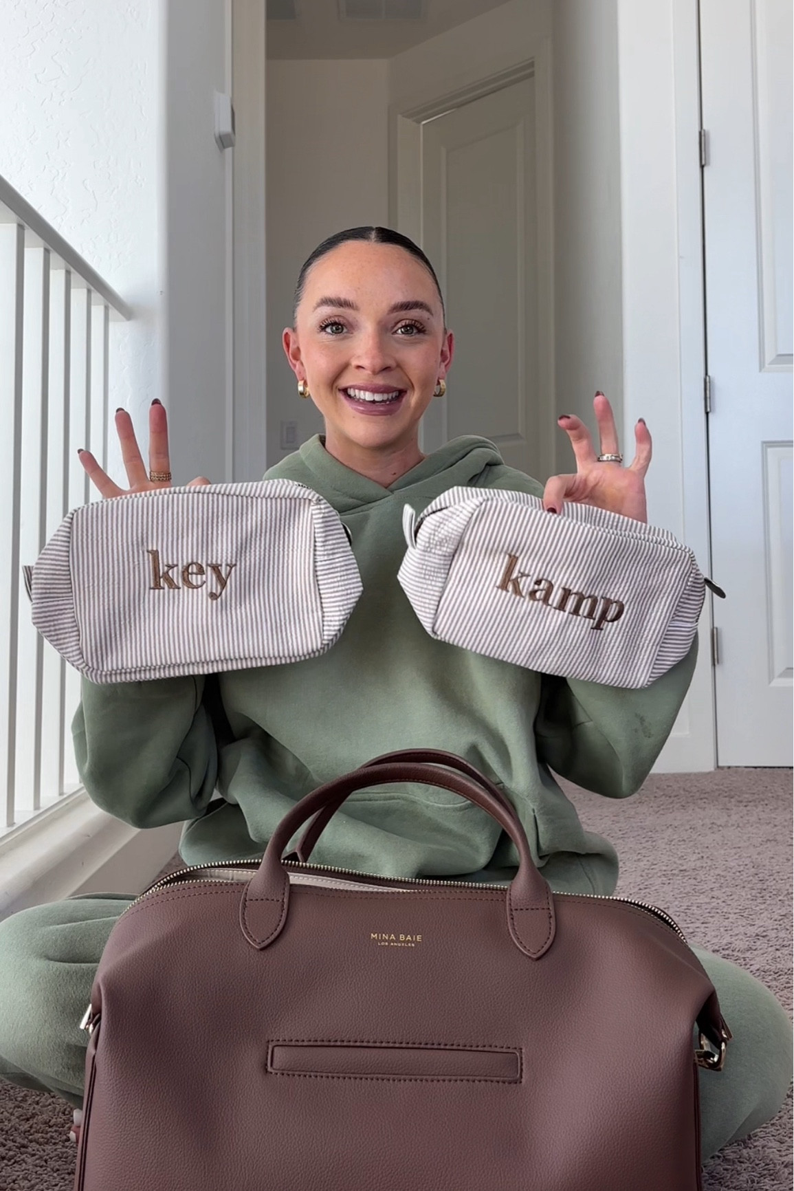 MY DIAPER BAG POUCHES🤎🧸💫