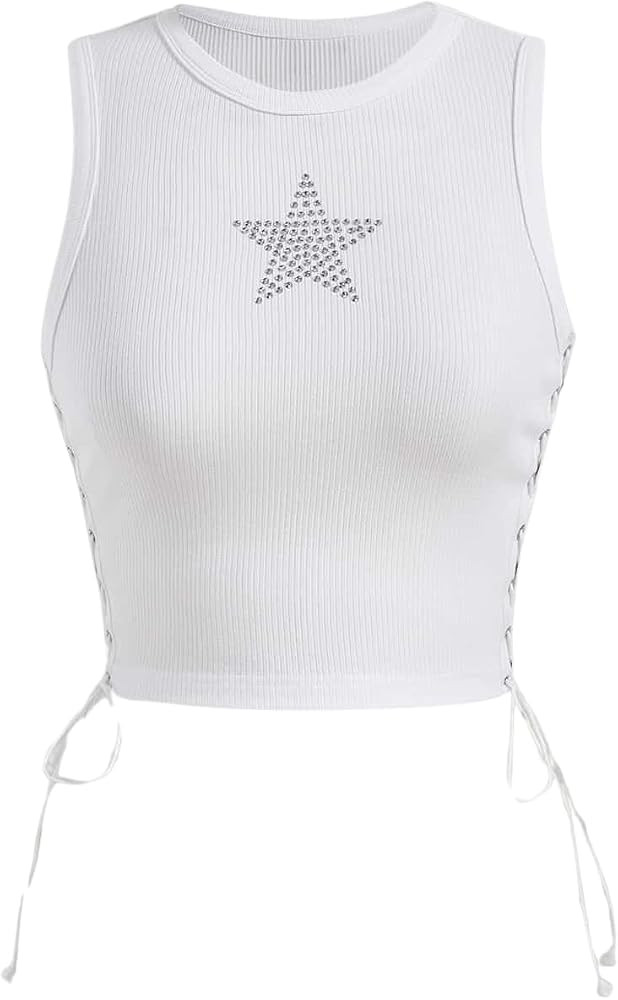 SOLY HUX Women's Tank Tops Y2K Summer Going Out Crop Top Concert Outfits | Amazon (US)