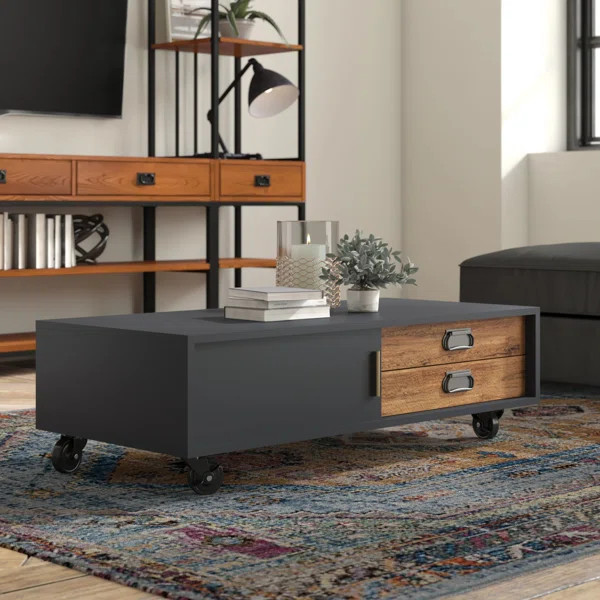 Korovia Wheel Coffee Table with Storage | Wayfair Professional