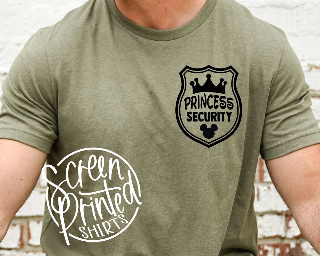 Princess Security Shirt, Daddy, Brother, Boyfriend Agent Tee, Birthday Party T, Vacation Matching... | Etsy (US)