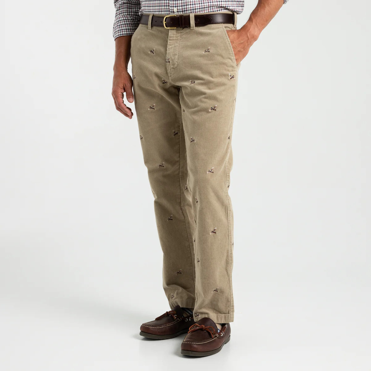 Bradbury Wide-Wale Corduroy Chino - Khaki Emb | Duck Head Apparel
