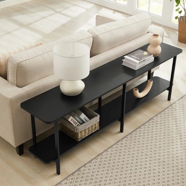 Wayfair sale on this gorgeous black console table. It’s perfect to put behind a sofa or sectional in an open concept home. The tiered design is so functional and stylish!
Modern, minimalist, shelf, living room, great room, Wayday 

#LTKmomlife #LTKHome #LTKSaleAlert