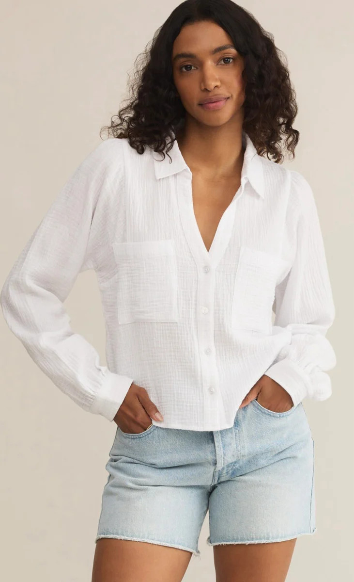 Campo Button Up Gauze Top | Studio 4 Threads