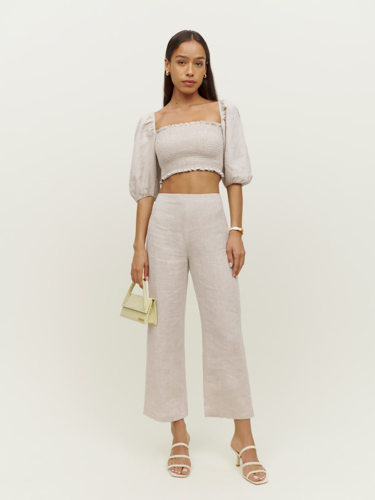 Scarlett Linen Two Piece | Reformation (Global)