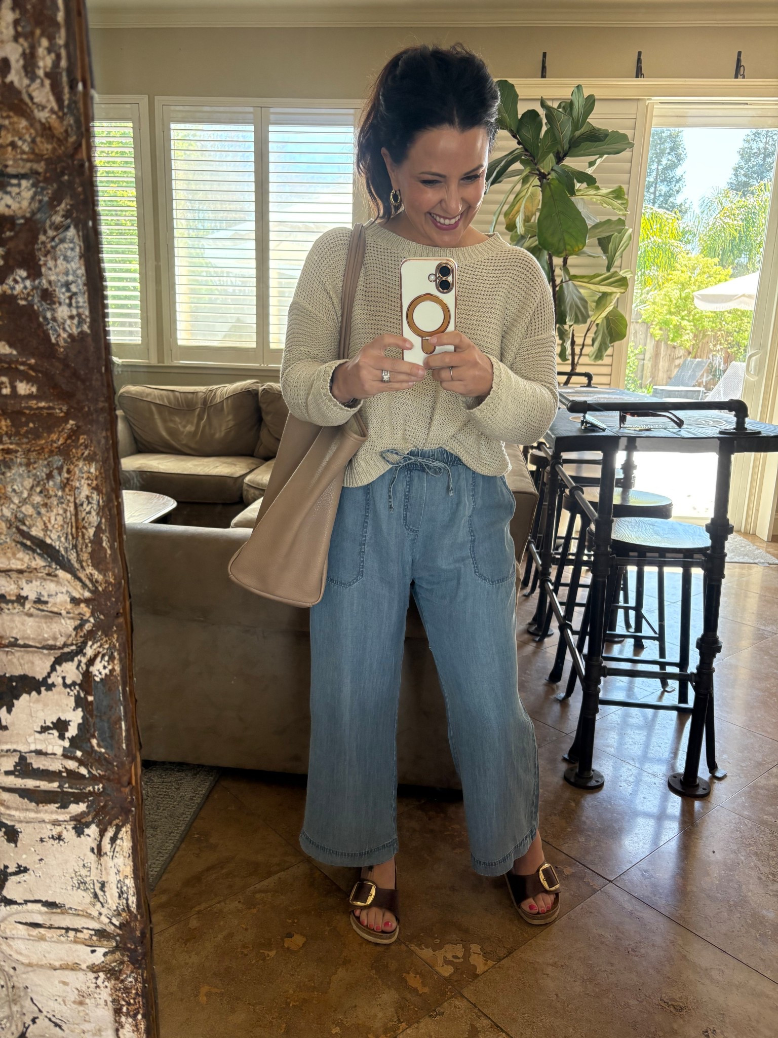 TGIF! Is coastal grandmother still an aesthetic? I’m definitely feeling those vibes today. I love these pull on tencil pants with an elastic drawstring waist. I’m wearing a small in my cropped pants.
Casual Friday
Teacher stylee

#LTKStyleTip #LTKPetite #LTKOver40