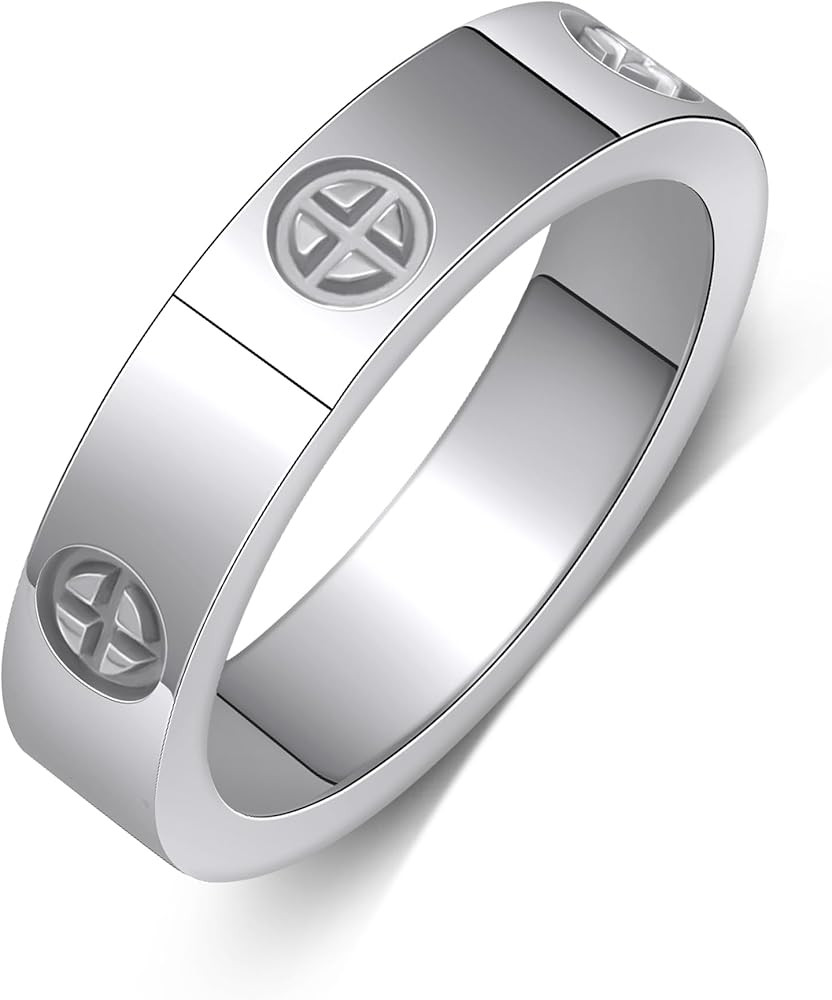 Yifnny Love Rings, Stainless Steel Couple Rings Rose Gold Love Friendship Ring fashion Silver Cro... | Amazon (CA)