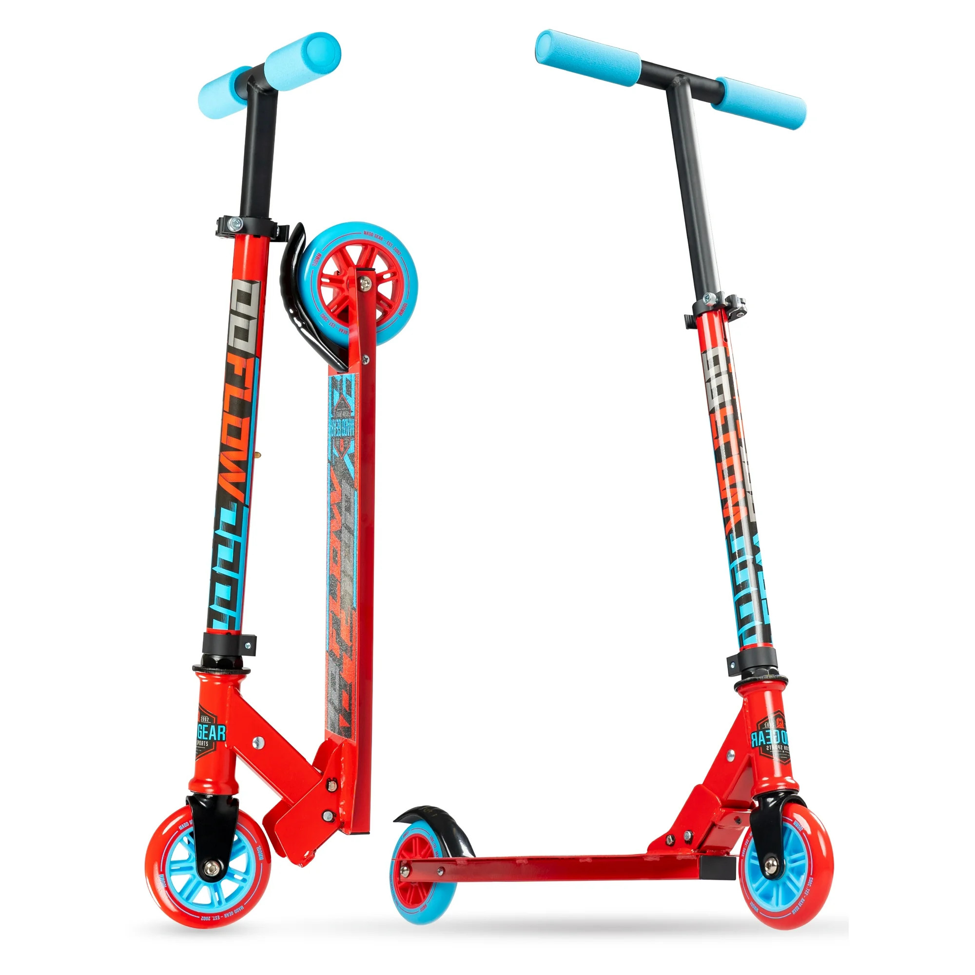 Madd Gear Kids Folding Kick Scooter – Lightweight Steel Frame, Adjustable Handlebar, Ages 3+ ... | Walmart (US)