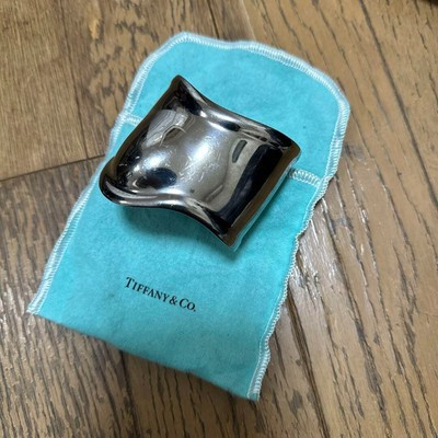 Tiffany & Co. Elsa Peretti Charcoal Gray Bone Cuff Bangle Right Hand Medium  | eBay | eBay US