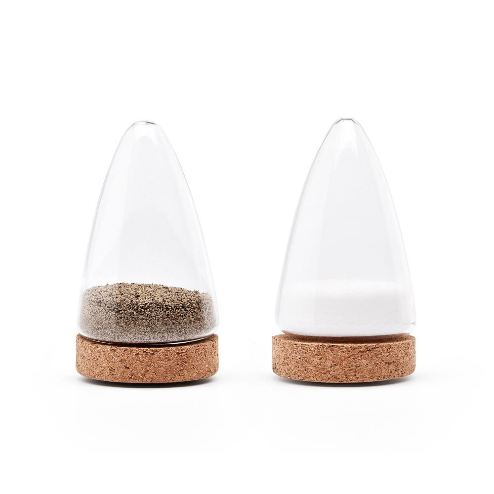 Puik Designs Glass &amp; Cork Salt &amp; Pepper Shaker (Set of 2) | West Elm (US)