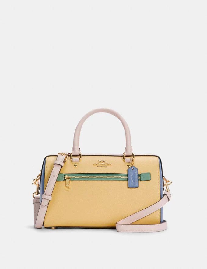 rowan satchel in colorblock | Coach Outlet