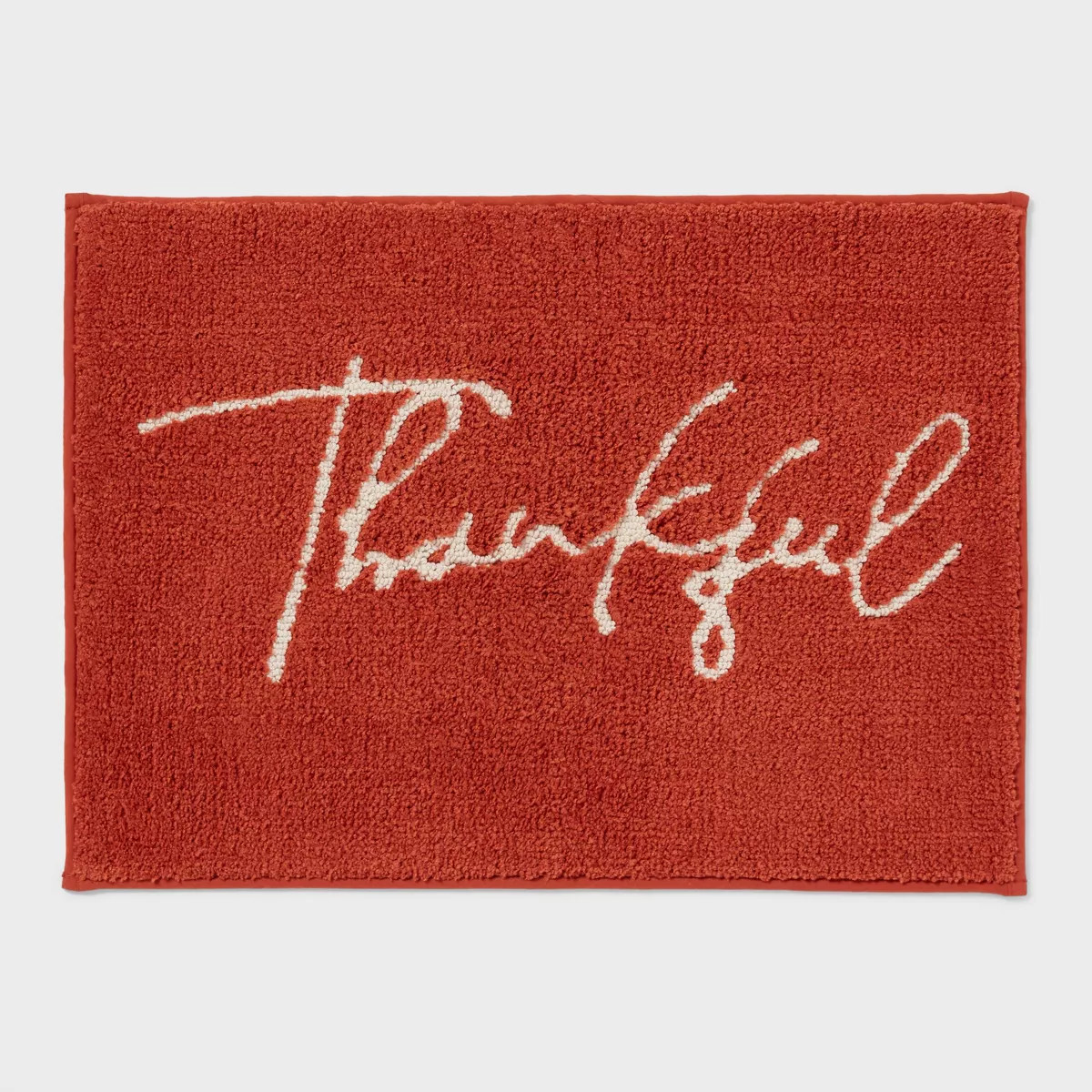 Harvest Thankful Bath Rug Rust - Threshold™ | Target