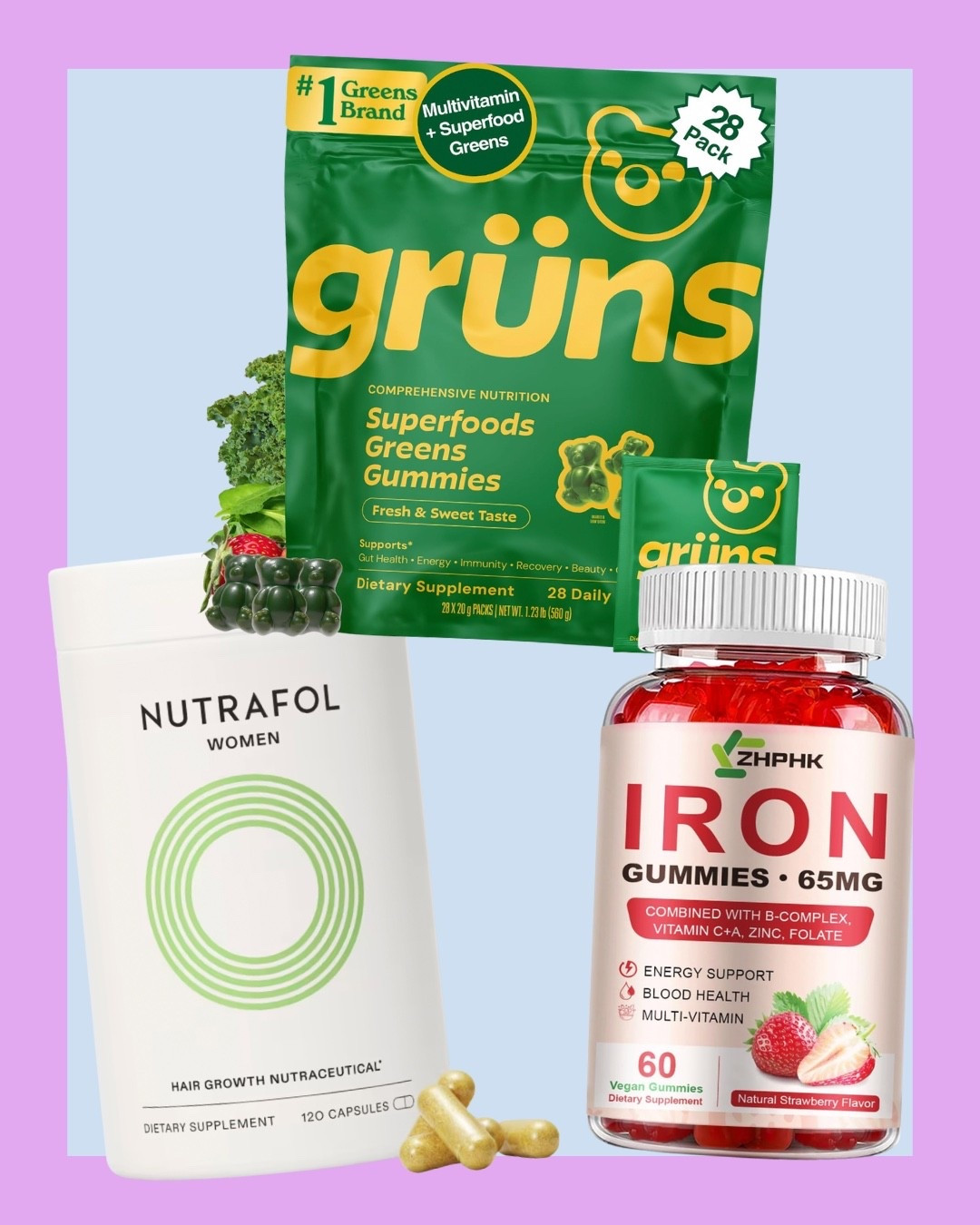 Q: What supplements do you take?
A: I struggled with a supplement routine until I found these yummy vitamins 💚 the individual daily packets make it easy to remember to take. + Nutrafol for healthy hair & iron bc I am low!

#LTKdayinmylife #LTKBeauty #LTKselfcare