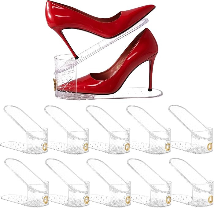 Shoe Slot Organizer 10 Pack - Shoe Slots\uff0cCan Save 50% of Shoe Stackers Space\uff0cAdjustable... | Amazon (US)