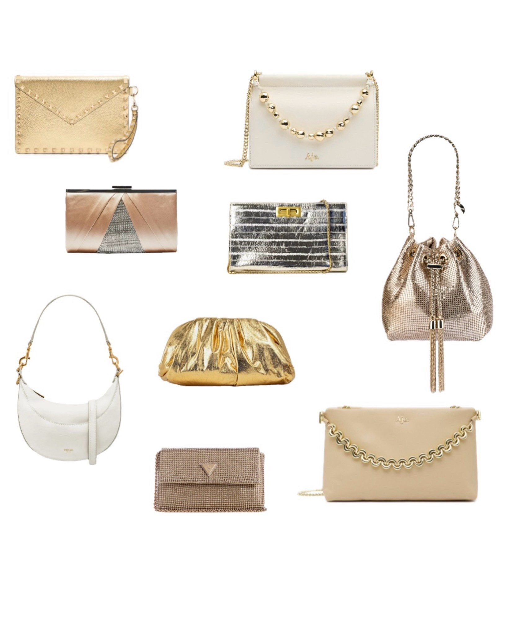 For special occasions add a clutch or small bag in a neutral colour. Silver, gold, white, cream and pewter work well with just about any coloured dress. 👗 ✨