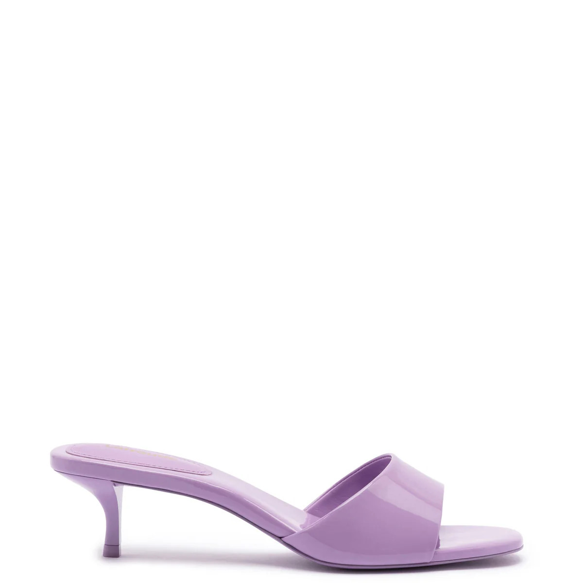 Greta Mule In Lilac Patent Leather | Over The Moon