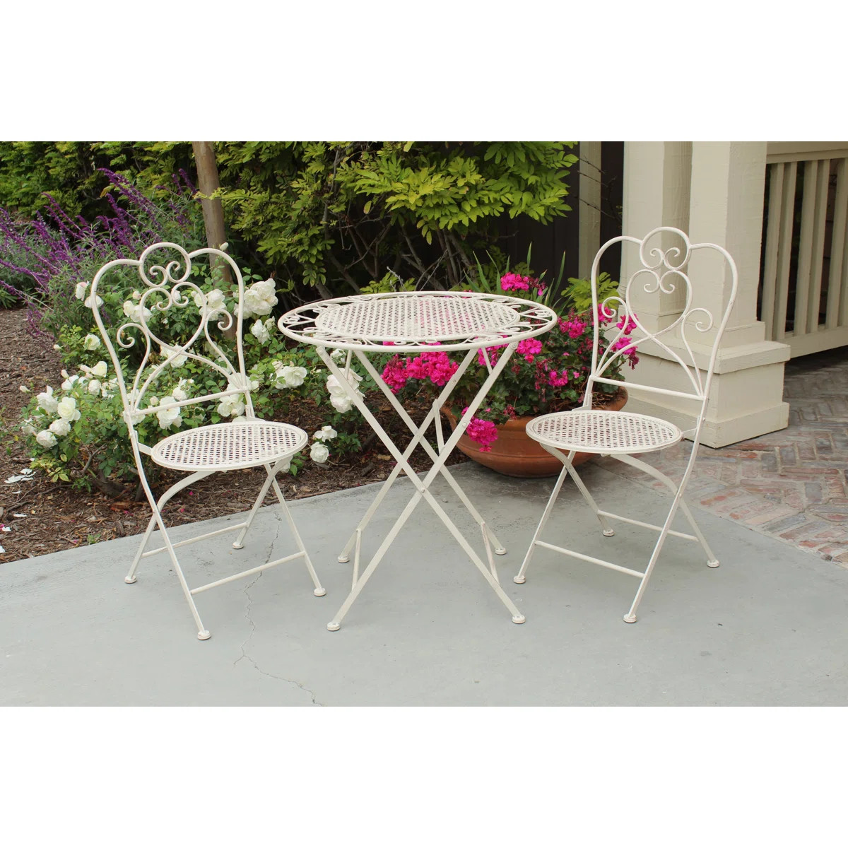 Uptown 2 - Person Patio Dining Set with Round Table | Wayfair North America