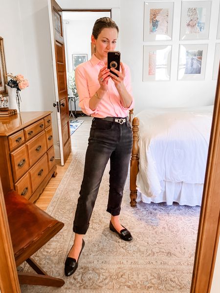 Sunday’s outfit!
Wearing size XXSP J.Crew factory shirt. 
Size 6:5 Birdies loafers, 20% off all Birdies with code MODERNPETITEDAILY_Birdies. 
Petite outfit. Neutral outfit. Spring outfit  

#LTKstyletip #LTKfindsunder50 #LTKover40