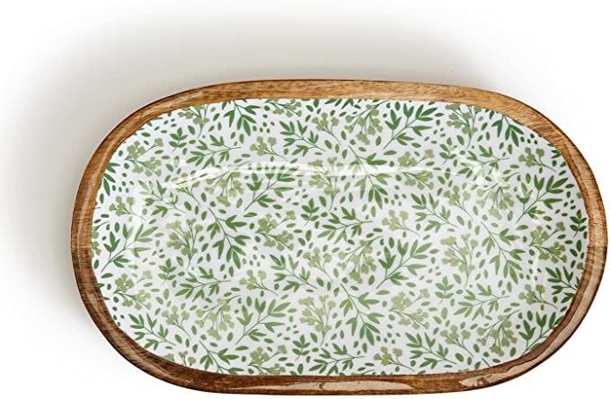 Amazon.com: Two's Company Countryside Wood Oval Platter : Home & Kitchen | Amazon (US)