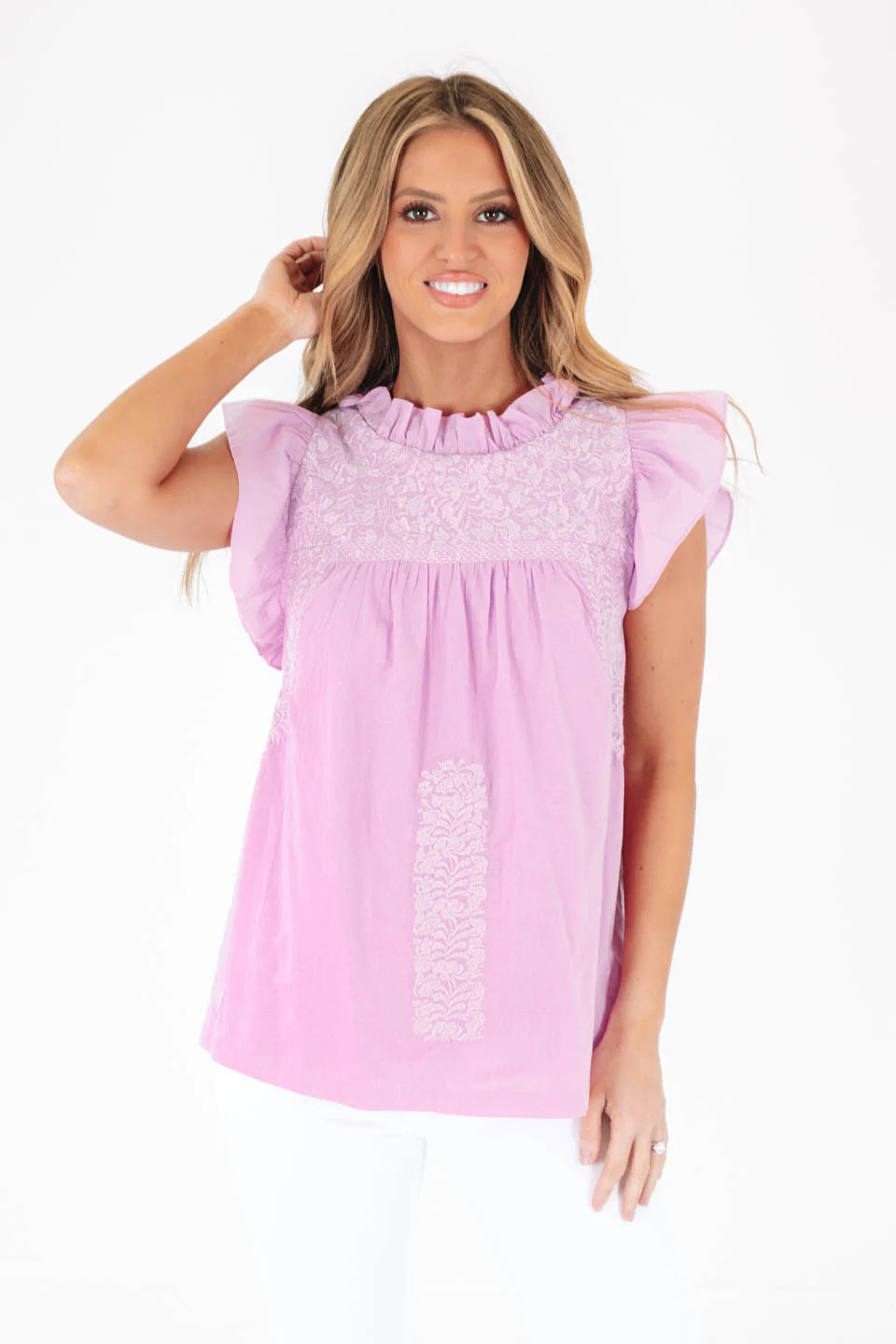 The Mabel Top - Lavender | The Impeccable Pig