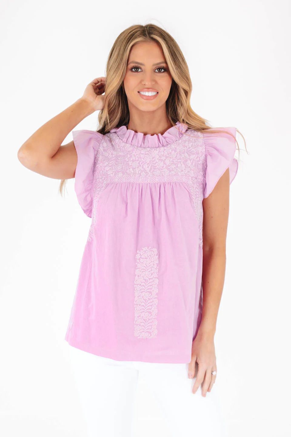 The Mabel Top - Lavender | The Impeccable Pig