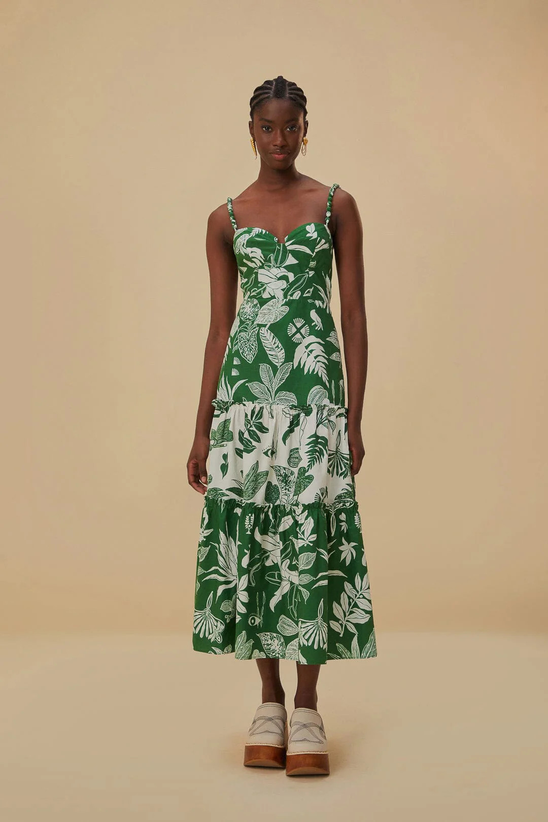 Forest Soul Mix Midi Dress | FarmRio (US)