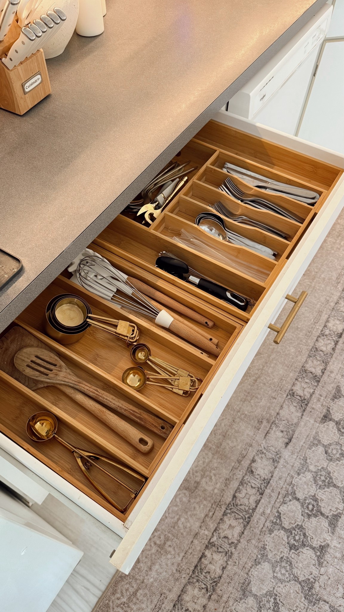 Bamboo kitchen organizers! I love how much these cleaned up and organized all of our kitchen utensils. They expand so depending on how wide your drawer is, it will adapt to it! 

These come in other color options as well! These are in the natural color

#LTKFindsUnder50 #LTKHome